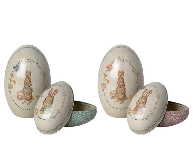 Easter Egg Set, Metal (Pink or Blue)