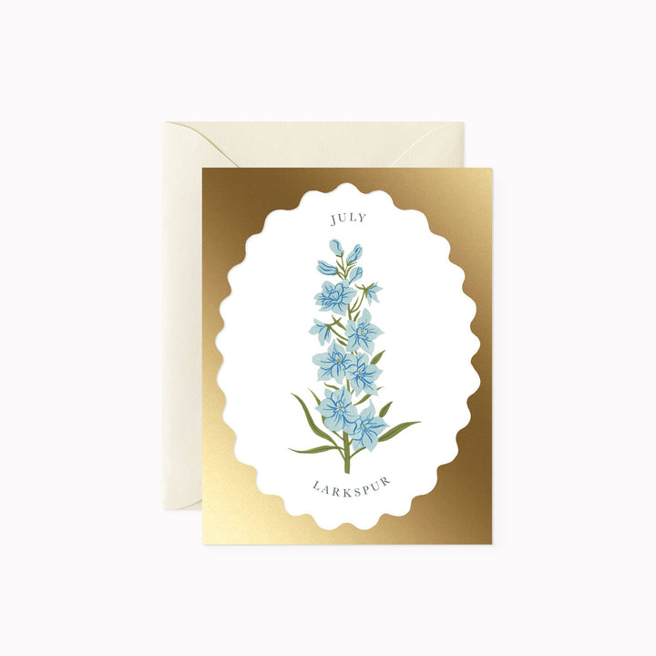 Birth Month Flower | July | Greeting Card
