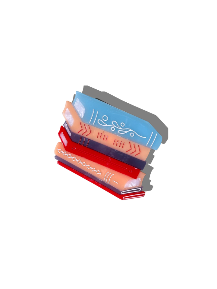 Book Stack Hair Clip