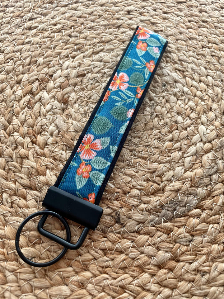 Briar Teal Keychain Wristlet