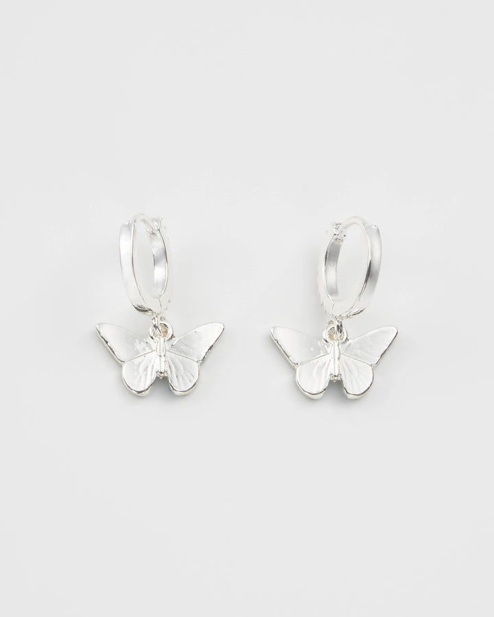 Butterfly Huggie Earrings