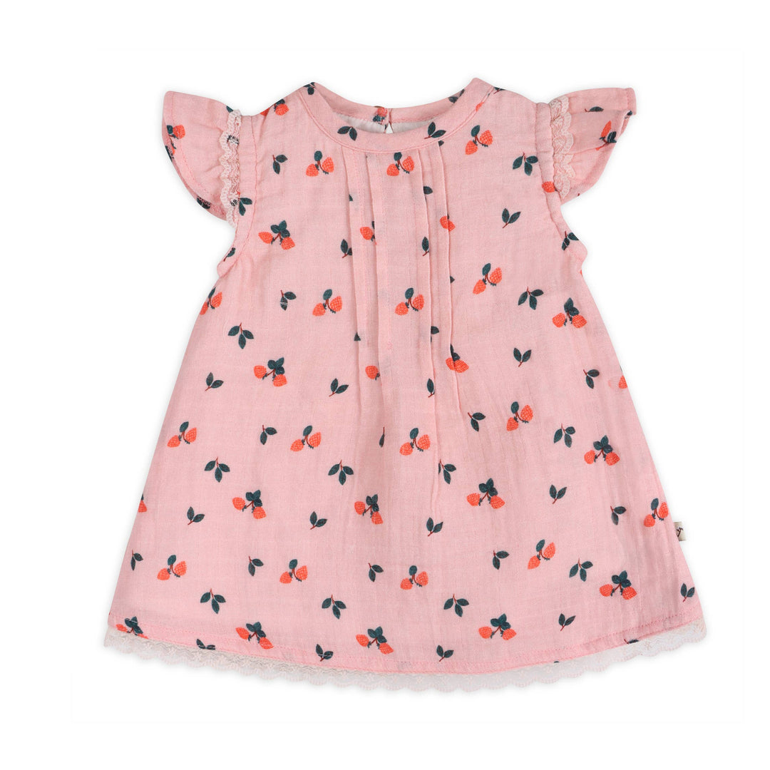 Strawberry  Baby Dress + Bloomer