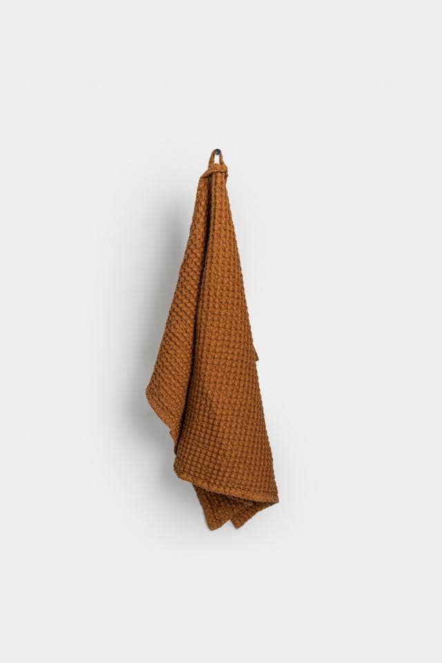 Cinnamon Waffle Linen Towel