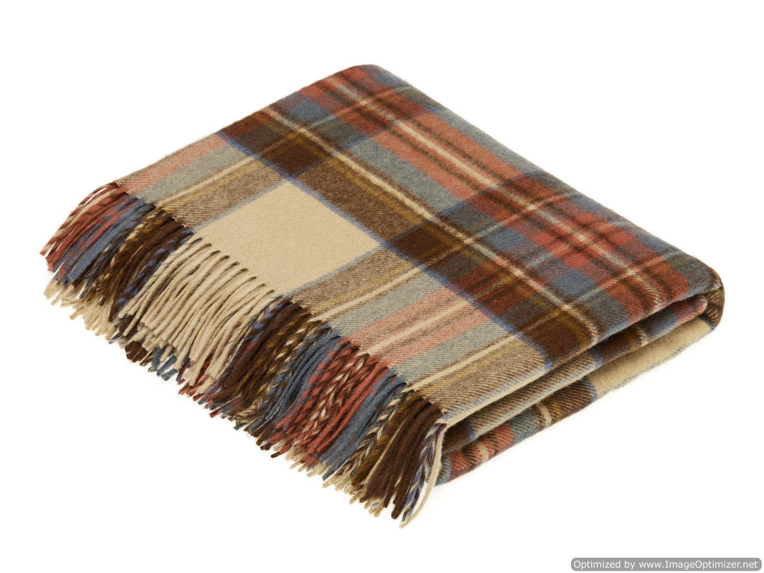 Antique Dress Stewart Lambswool Throw