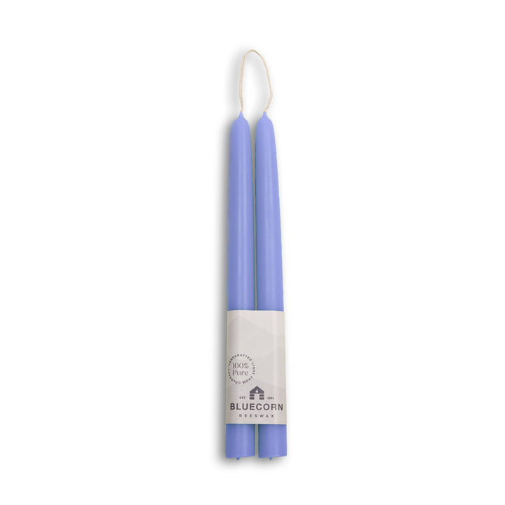 Sky Blue Beeswax Tapers, 3 Sizes