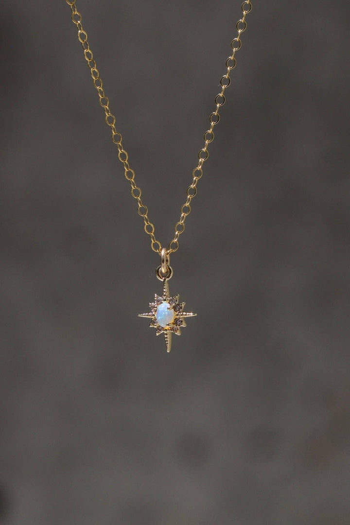 Opal Star Necklace