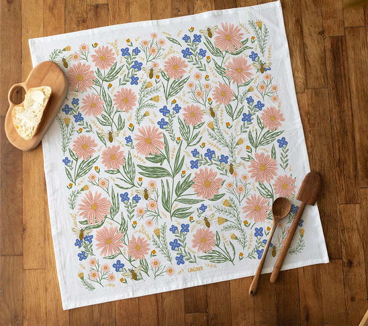 Wildflower Tea Towel