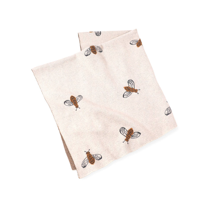Bee Organic Cotton Baby Blanket