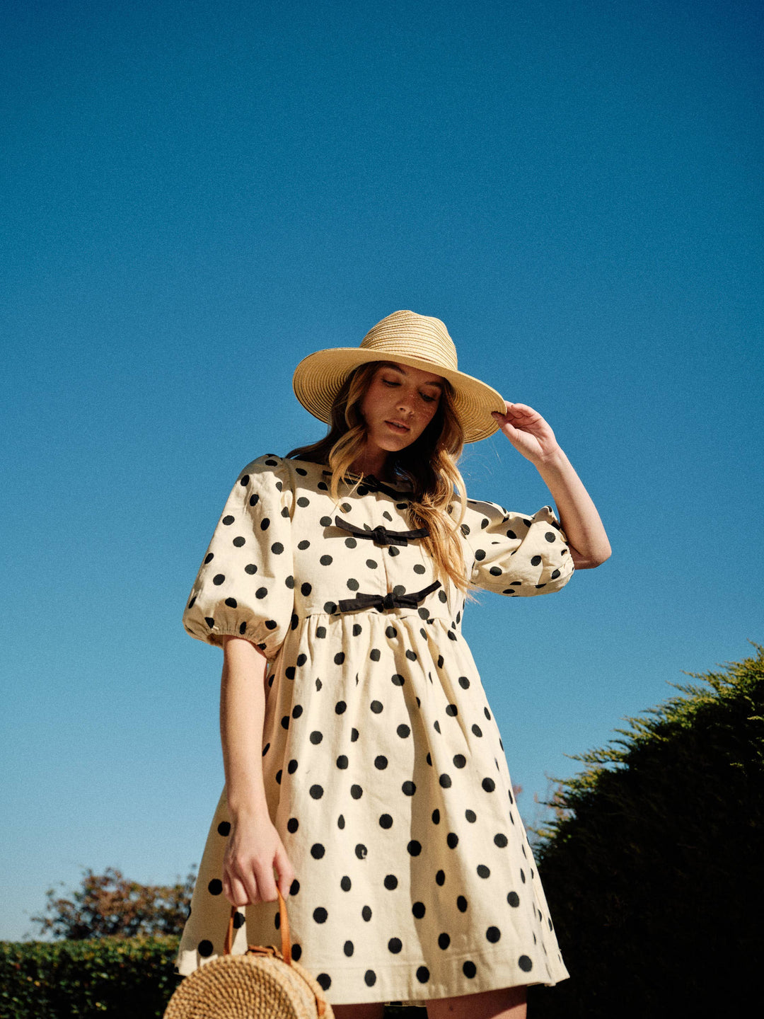 Polka Dot Babydoll Dress