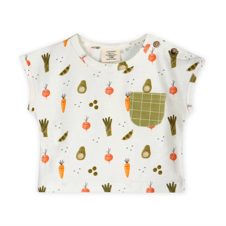 Veggies Baby Tee &amp; Shorts Set