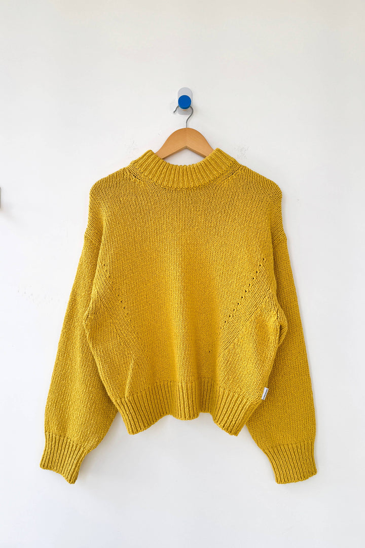 Zoe Cotton Sweater in Honey