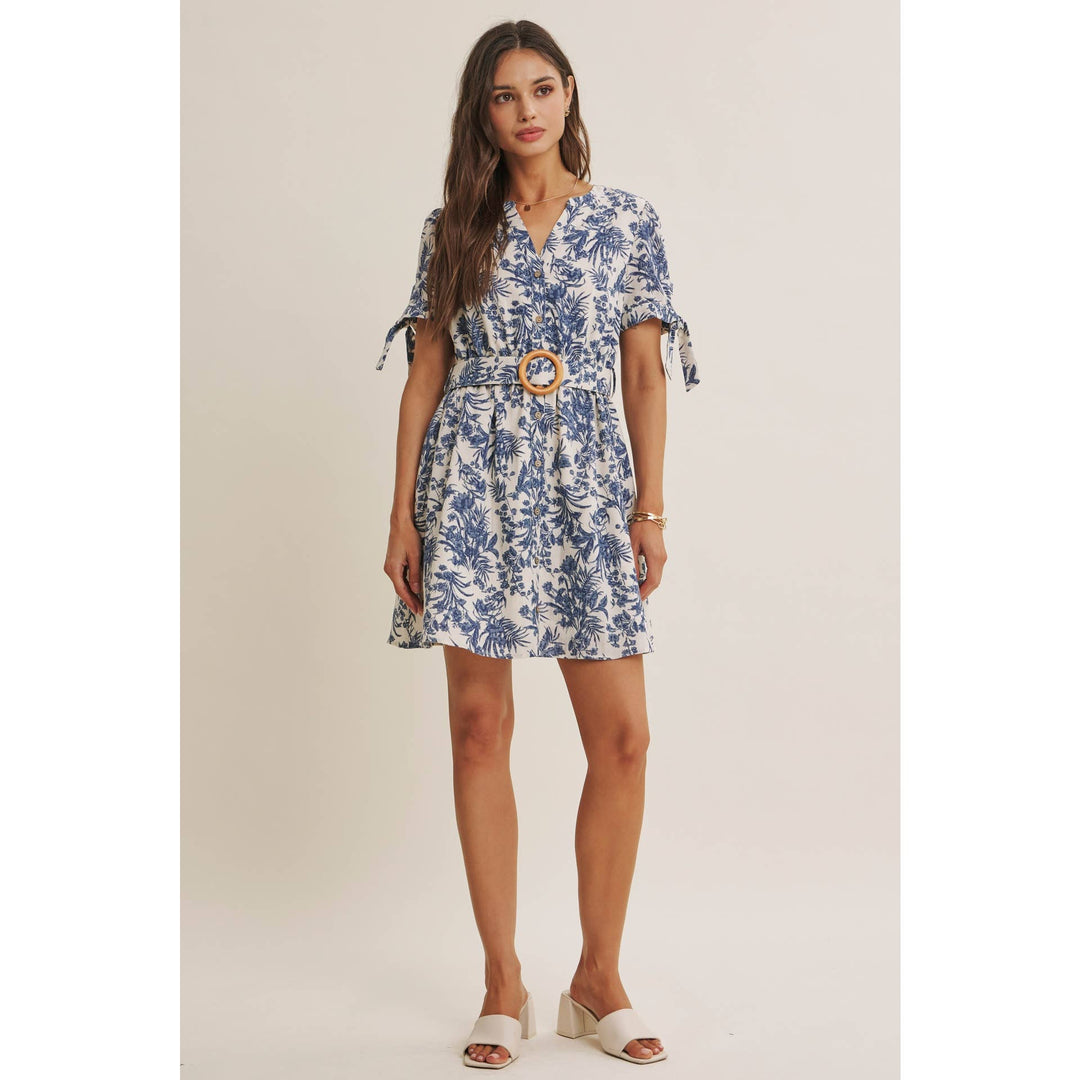 Vineyard Weekend Floral Mini Dress