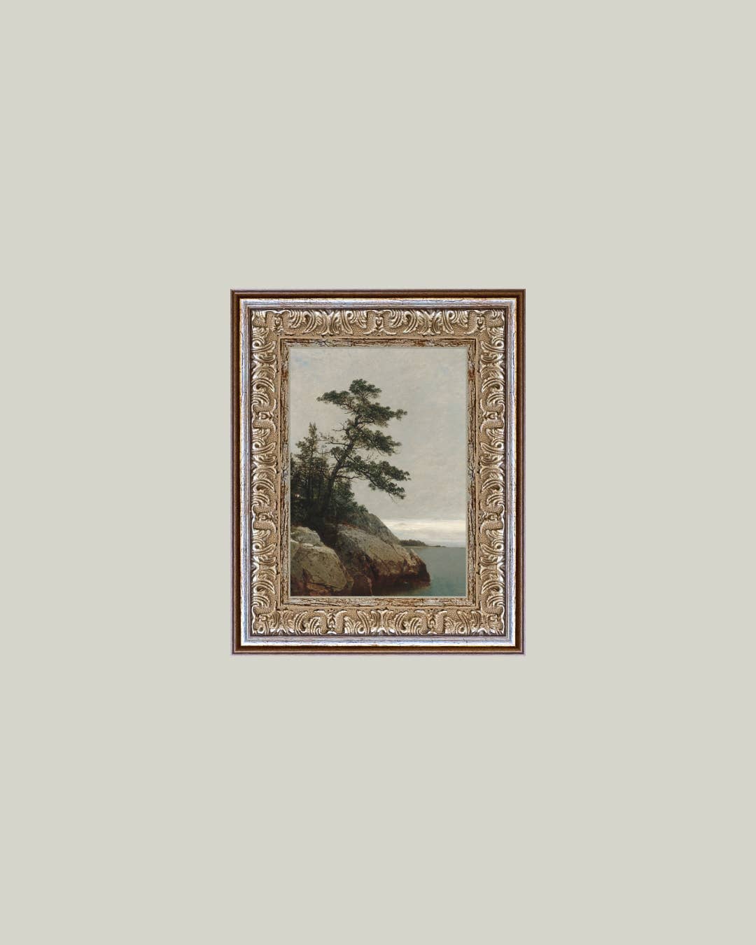 Ocean Side Framed Antique Art, 2 Sizes