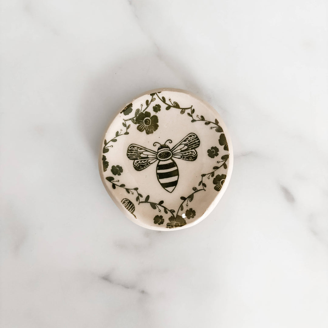 Bee Tea Spoon Rest, Michigan Artist- 3 Colors