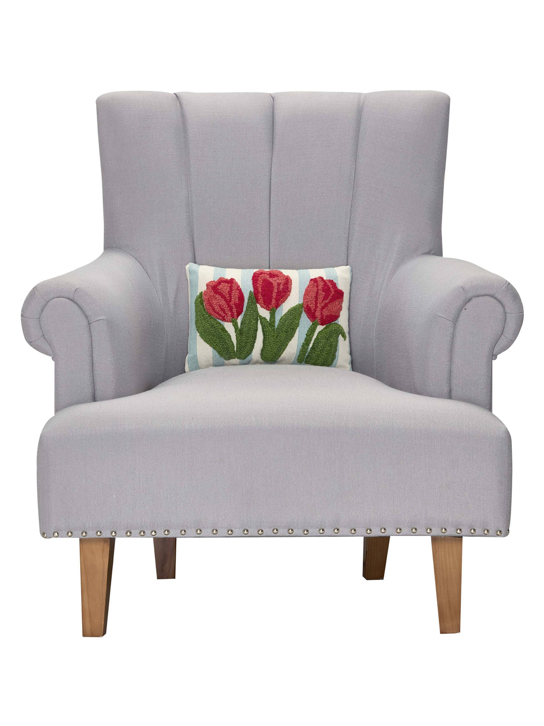 Stripe Tulips Hook Pillow