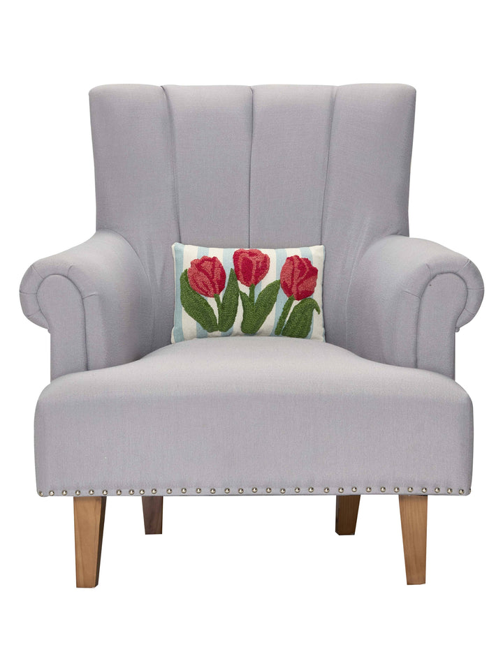 Stripe Tulips Hook Pillow