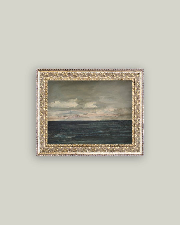 Ocean View Framed Antique Art, 10x8