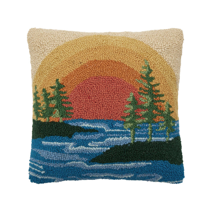 Lake Sunset Hook Pillow