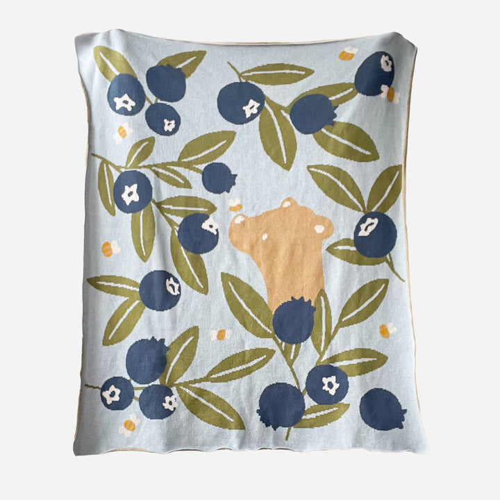 Blueberry Blanket with Harper Bear