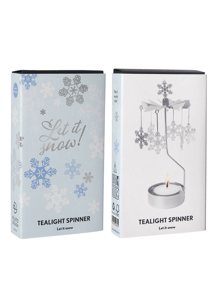 Let It Snow Rotary Candleholder
