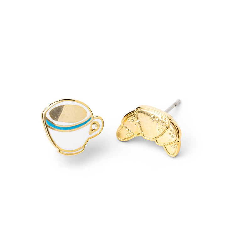 Croissant & Coffee Earrings