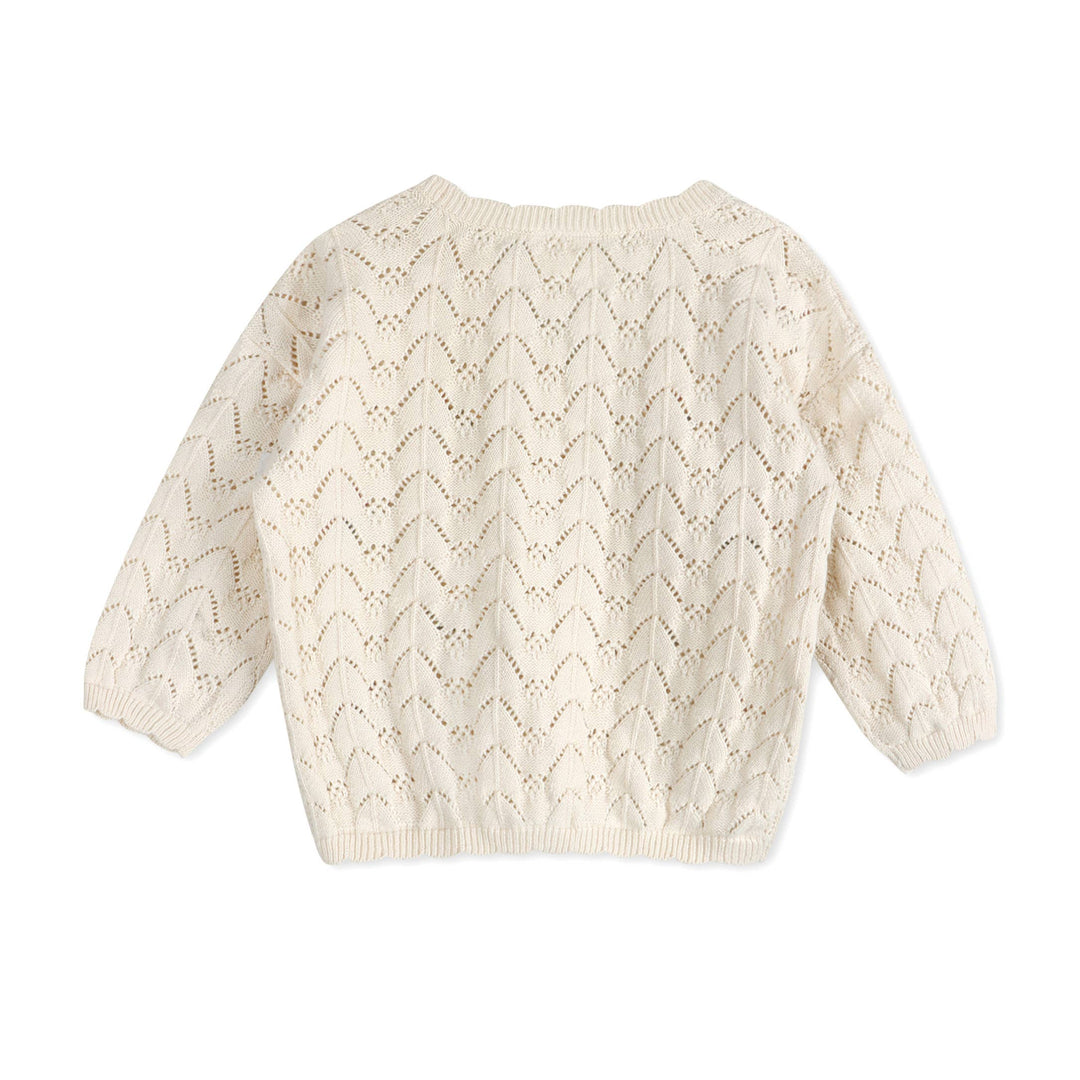 Hazel Floral Textured Baby Cardigan