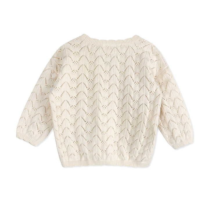 Hazel Floral Textured Baby Cardigan