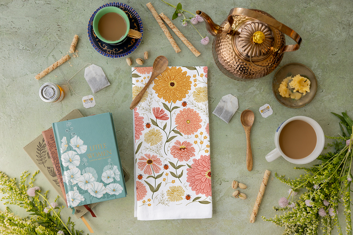 Zinnia Tea Towel