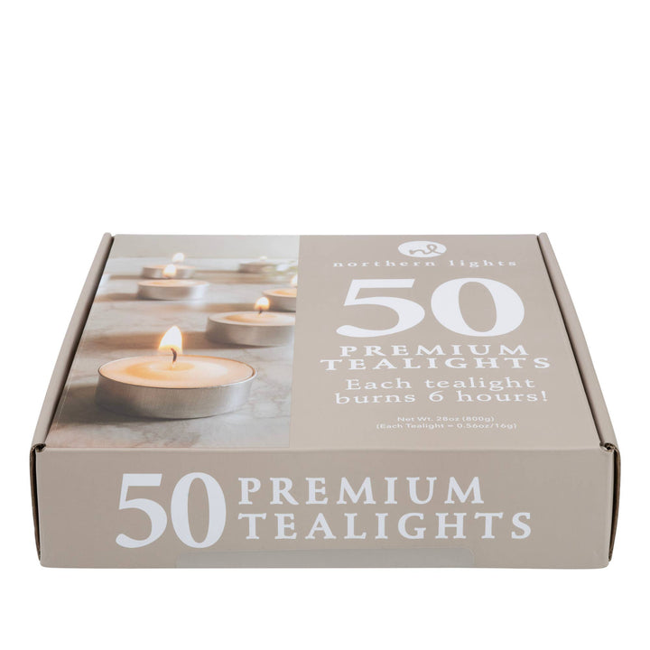 Unfragranced Tealight Candles- 50pc Box