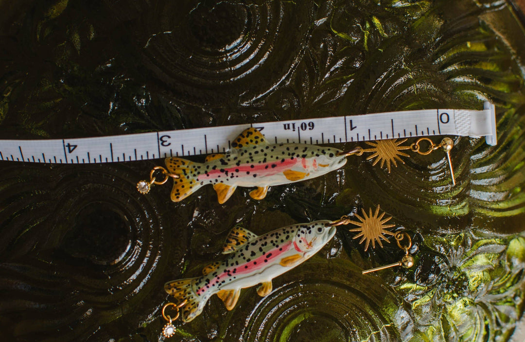 Rainbow Trout Sunshine Earrings