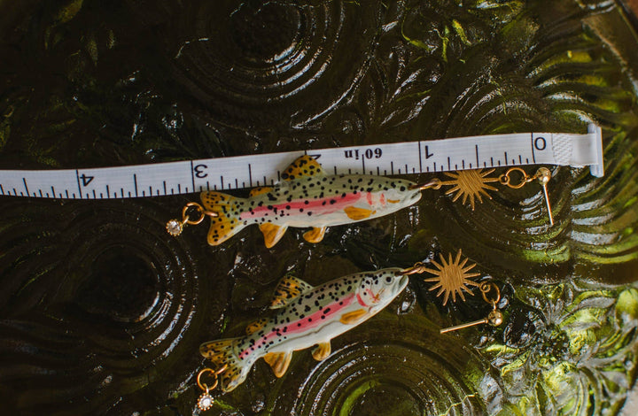 Rainbow Trout Sunshine Earrings