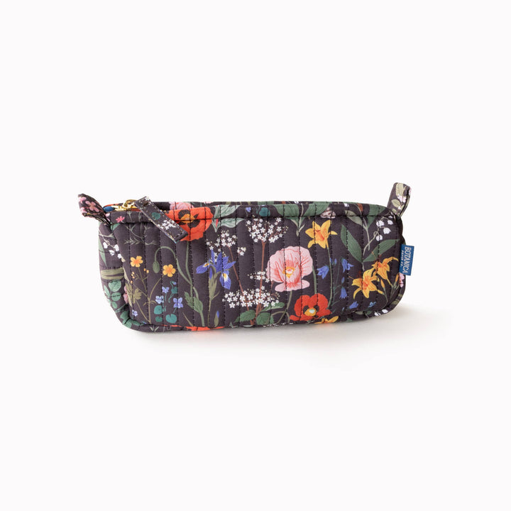 Wild Flowers | Cotton Quilted Pencil Pouch