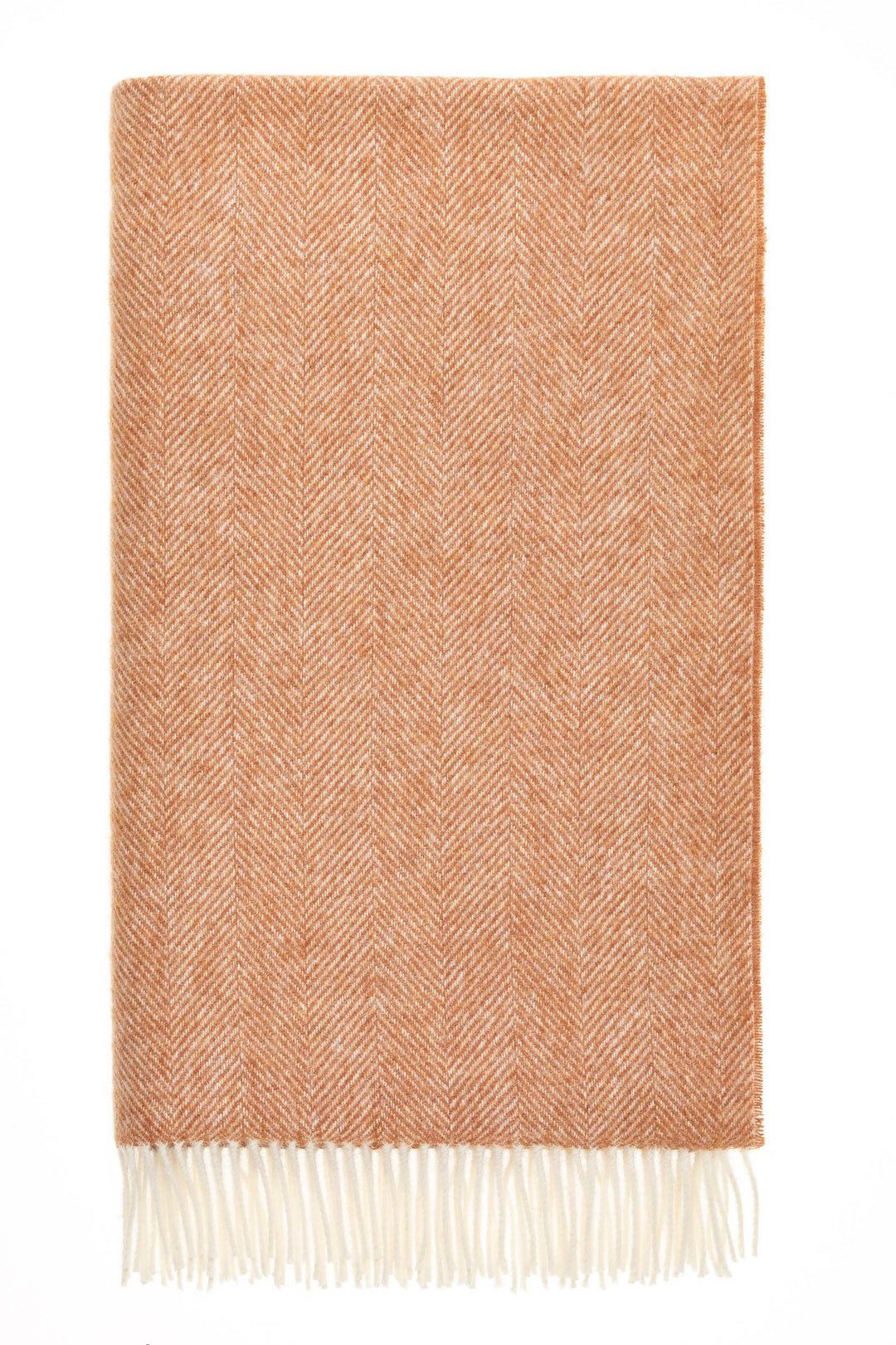 Herringbone 100% British Wool Range Throw, 2 Colors