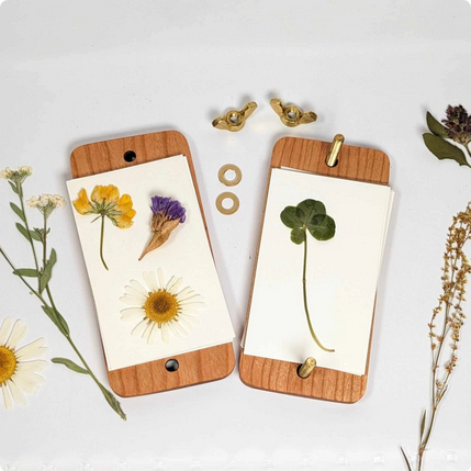 Pocket Sized Flower Press with Lily Of The Valley