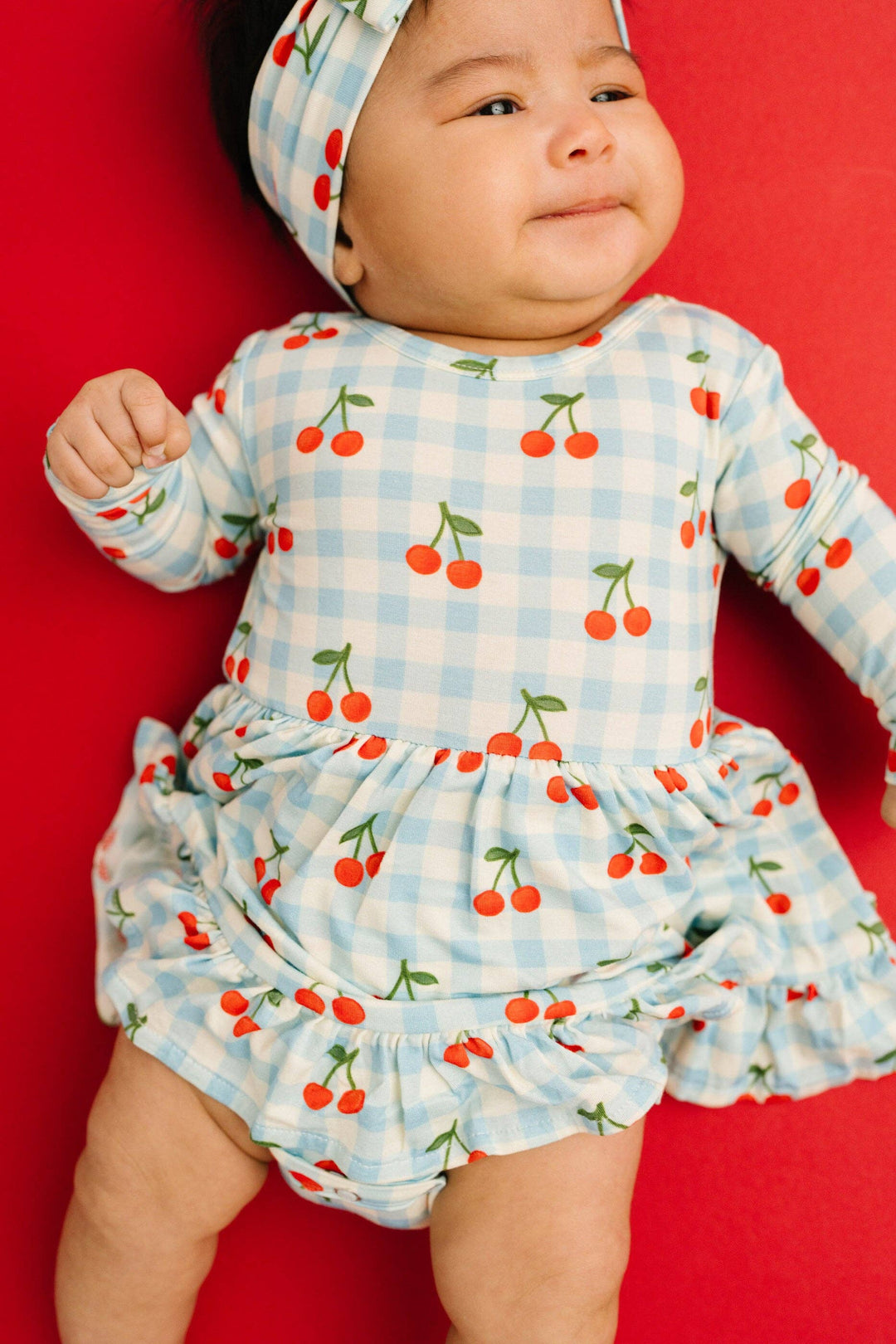 Cherry Picnic Bodysuit Bamboo Dress