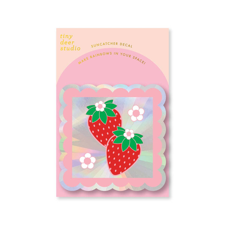 Strawberry Stamps Sun Catcher Decal