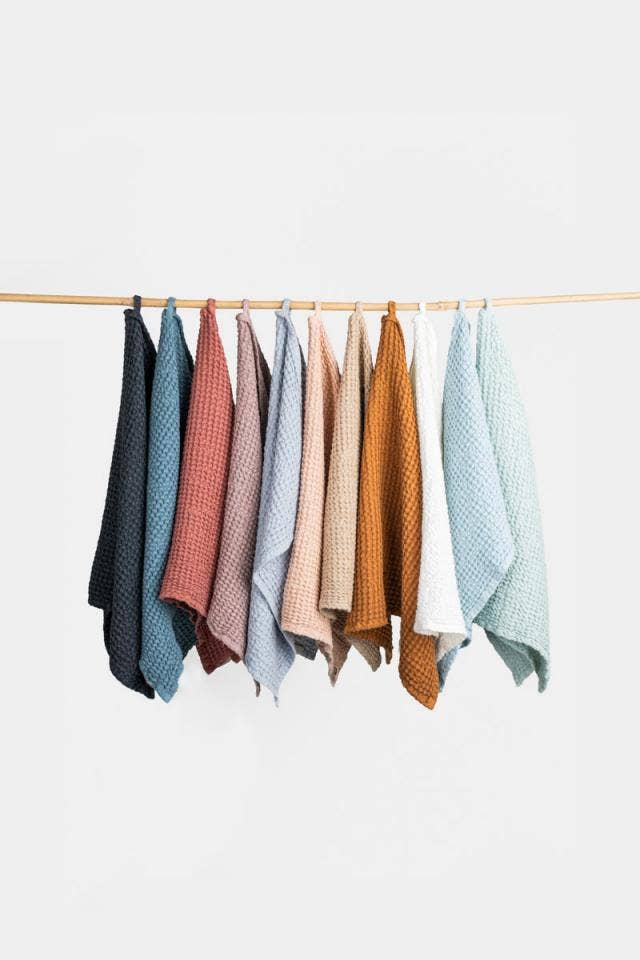 Cinnamon Waffle Linen Towel