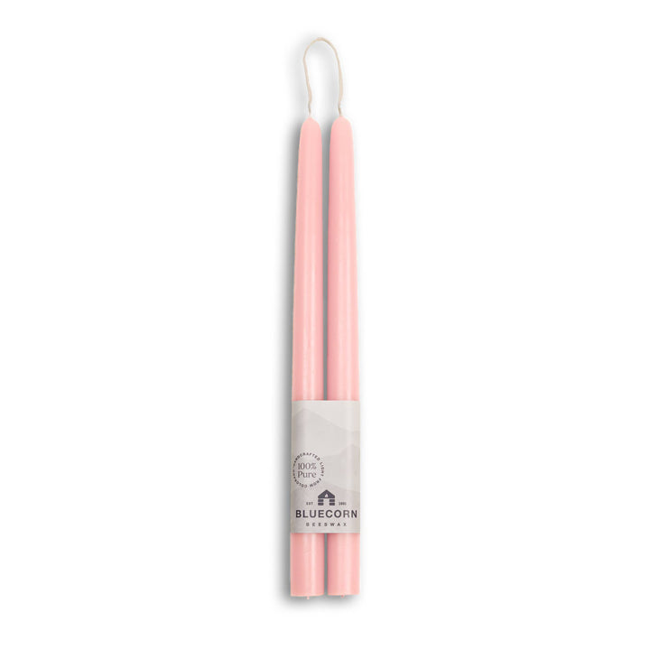 Dusty Rose Beeswax Tapers, 3 Sizes