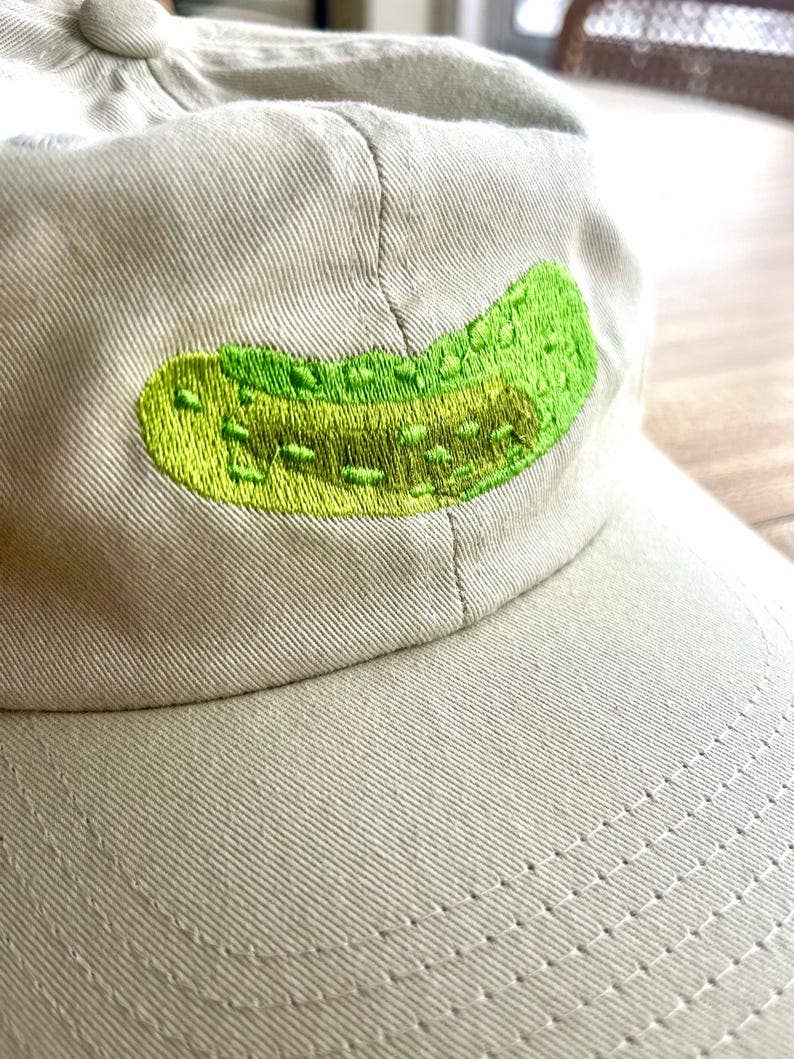Embroidered Pickle Hat