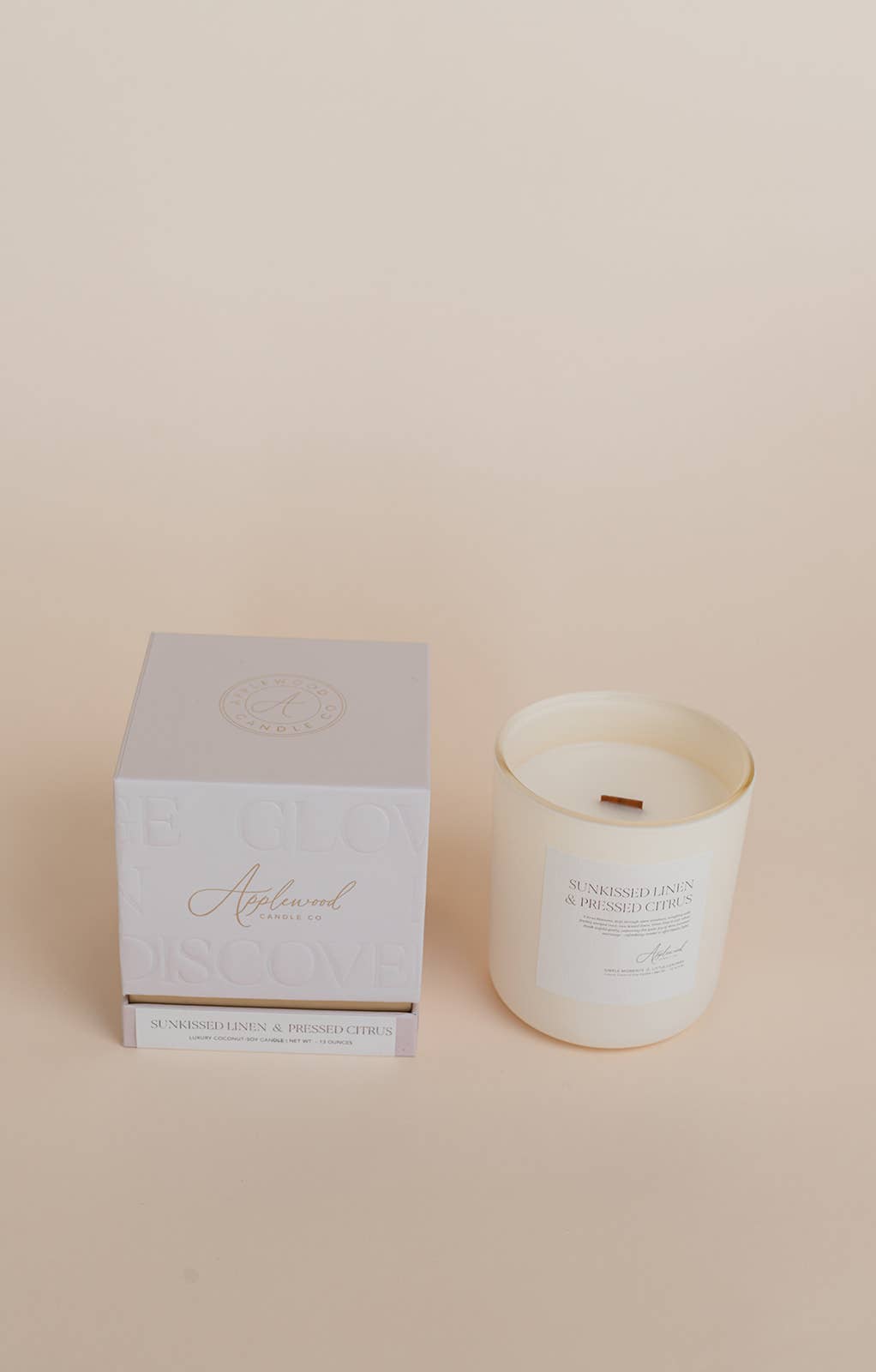 Sunkissed Linen &amp; Pressed Citrus Candle, 2 Sizes