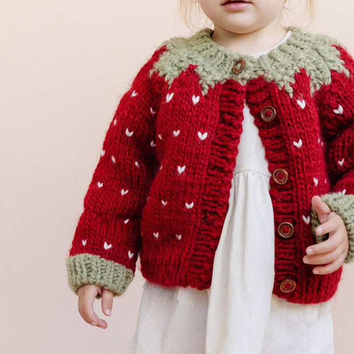 Kids Strawberry Cardigan