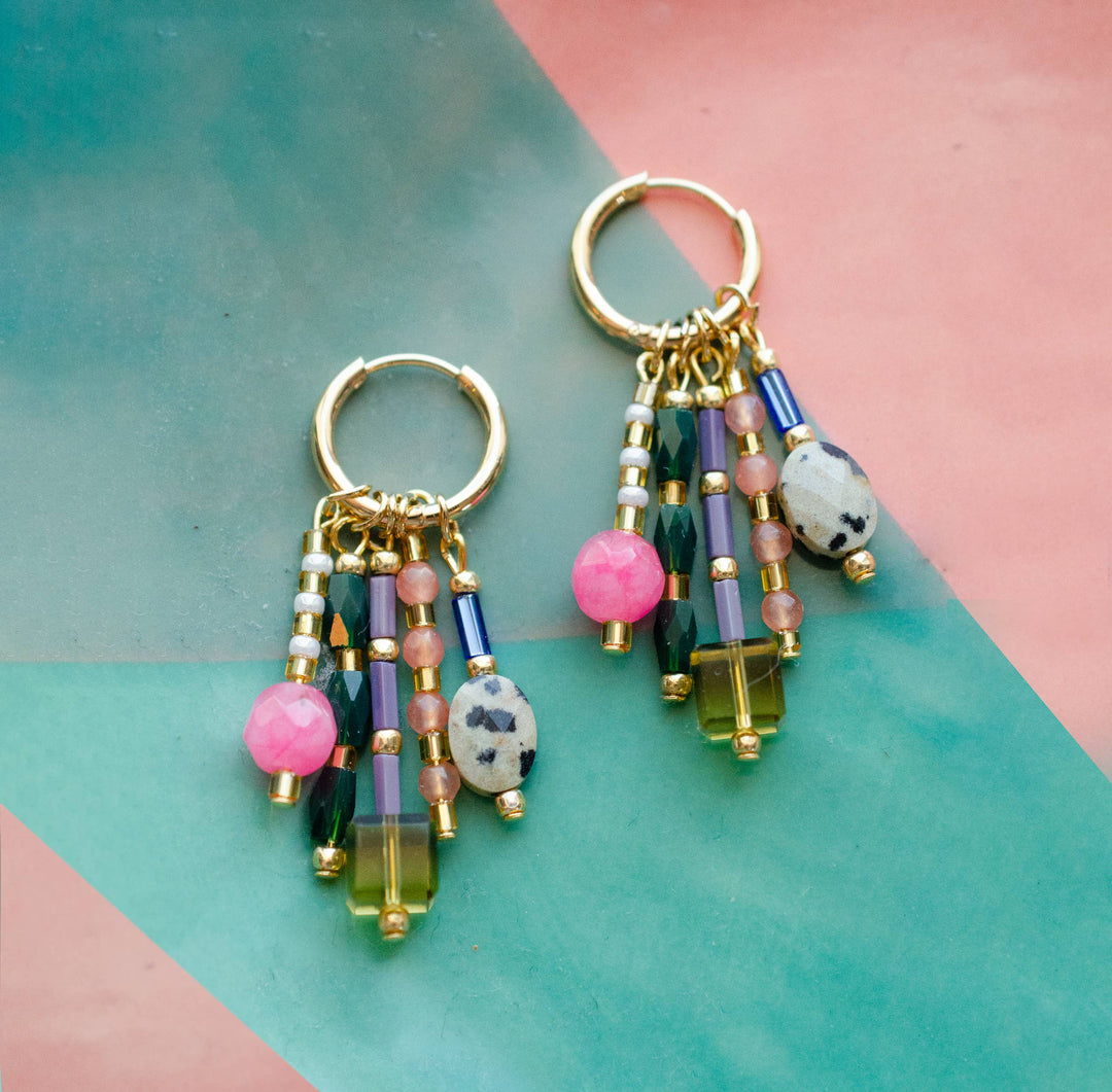 Stevie Beaded Charm Earrings