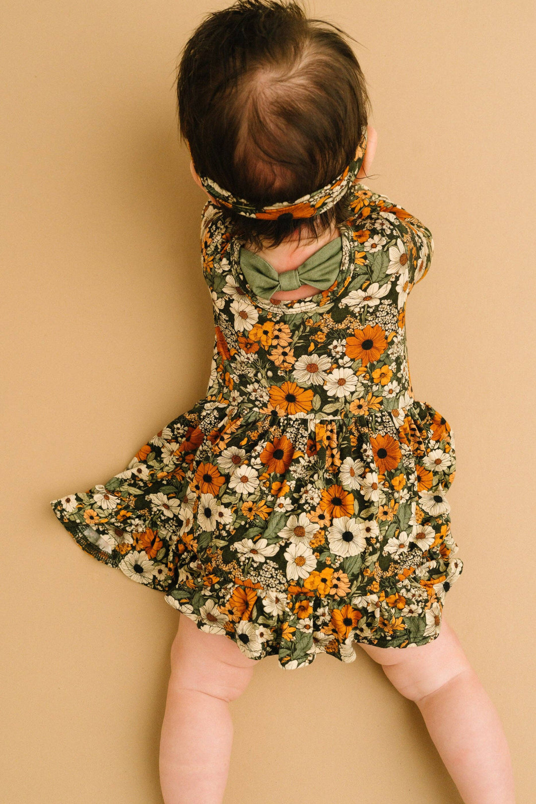 Rustic Blooms Long Sleeve Bodysuit Bambo Dress