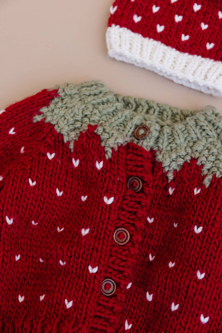 Kids Strawberry Cardigan