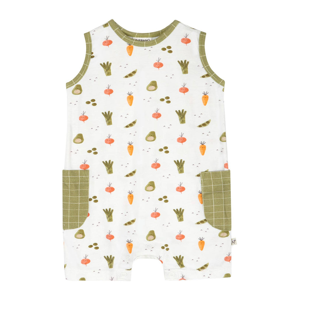 Veggies  Pocket Baby Romper