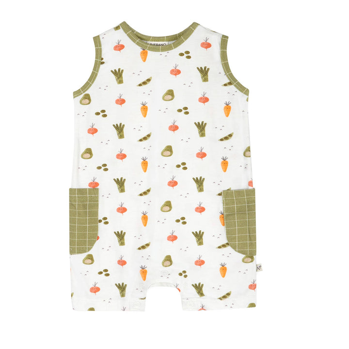 Veggies  Pocket Baby Romper
