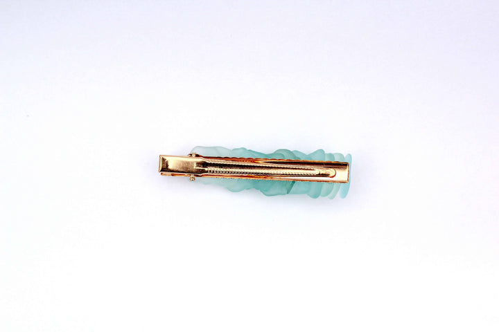 Gold Sea Glass Hair Clip