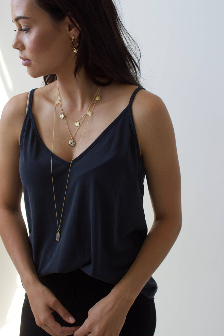 Mini Sun Silhouette Hoops