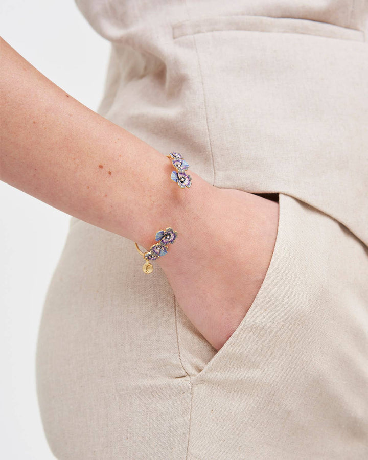 Pansy Pearl Bangle