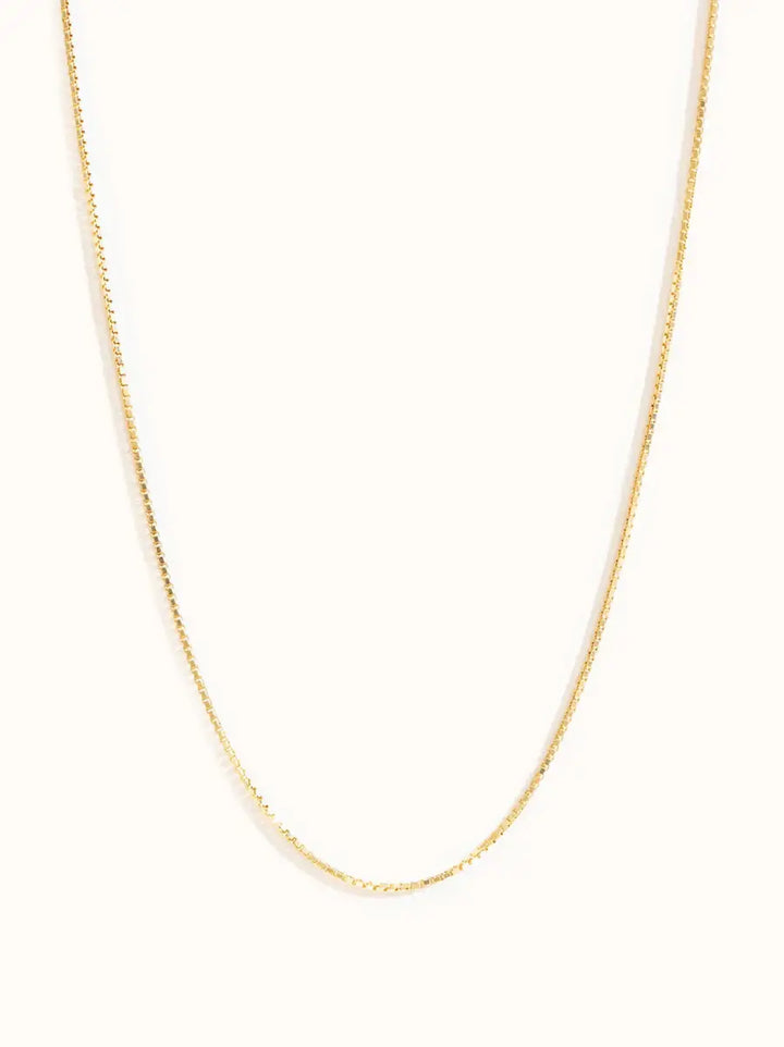 Gold Filled Box Chain Necklace